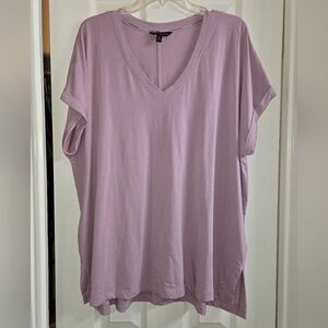 Banana Republic Relaxed Oversized Pink Short Sleeve Tee
